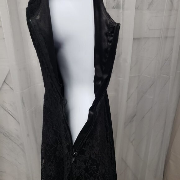 Hot Topic Dress Black Lace Fairy Y2K Goth Witchy WhimsiGoth 4 (XS) NWT - Picture 8 of 14